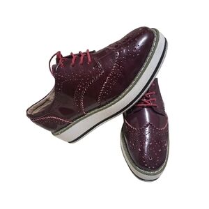 Elegant Burgundy Oxford Shoes